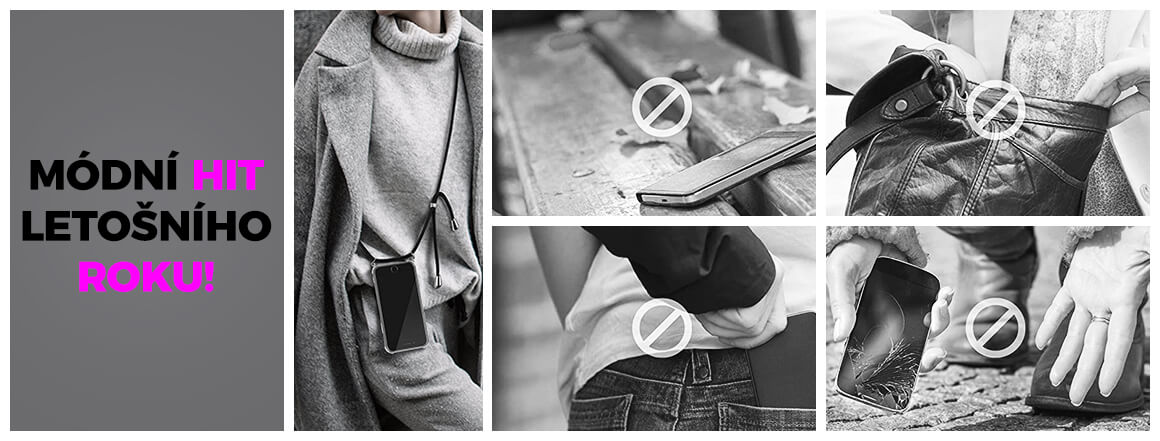 kryt se šňůrkou na mobil